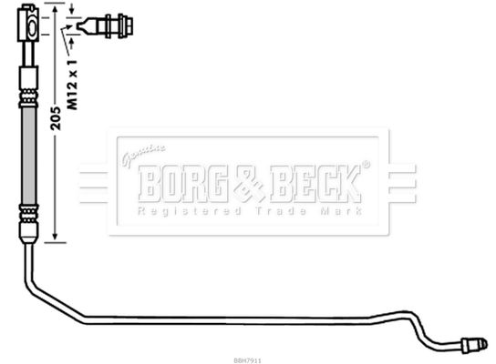 BORG & BECK Pidurivoolik BBH7911